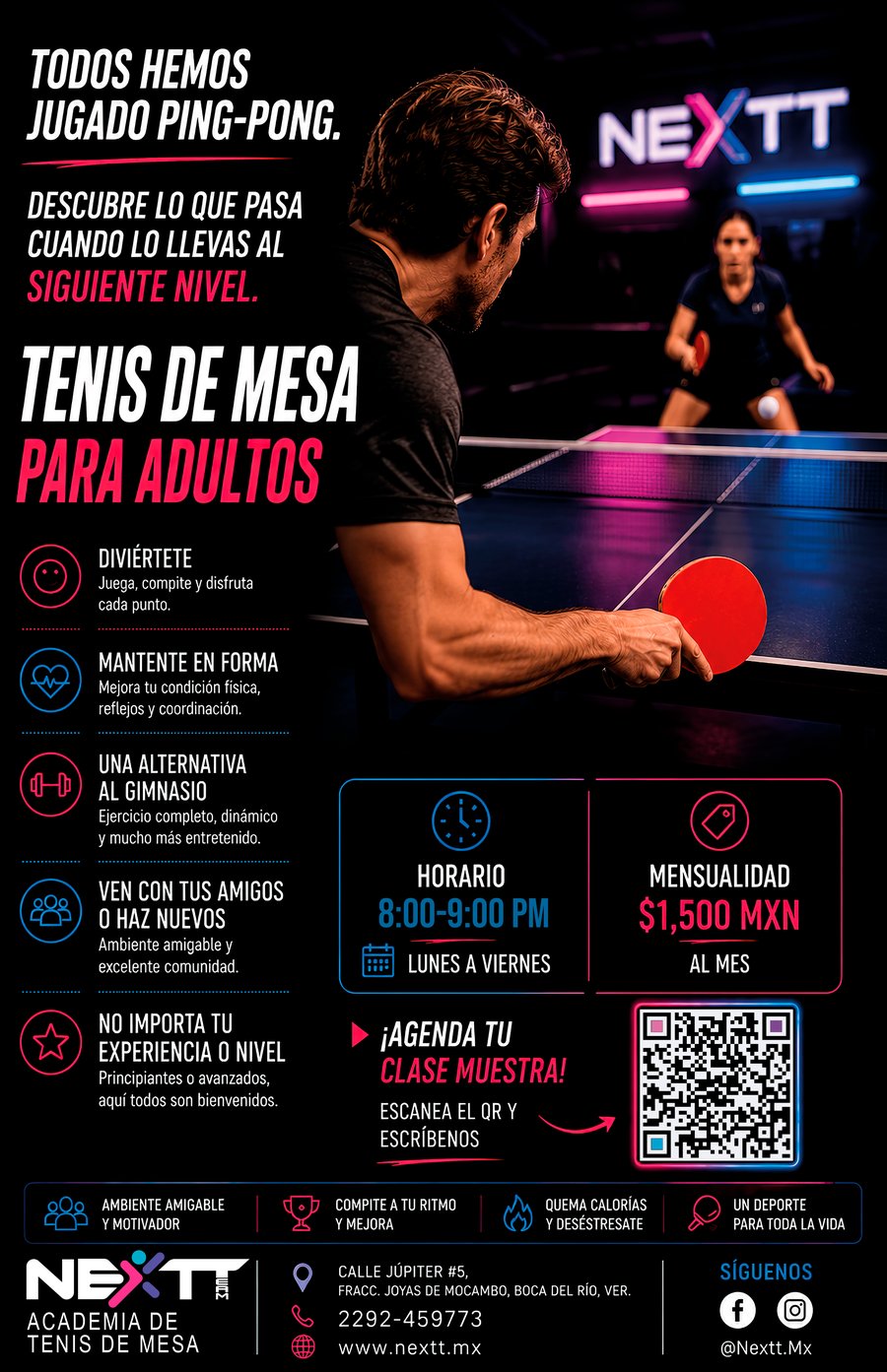 Tenis de Mesa para Adultos — NEXTT