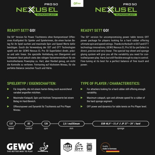 GEWO Nexxus EL Pro 50 SuperSelect