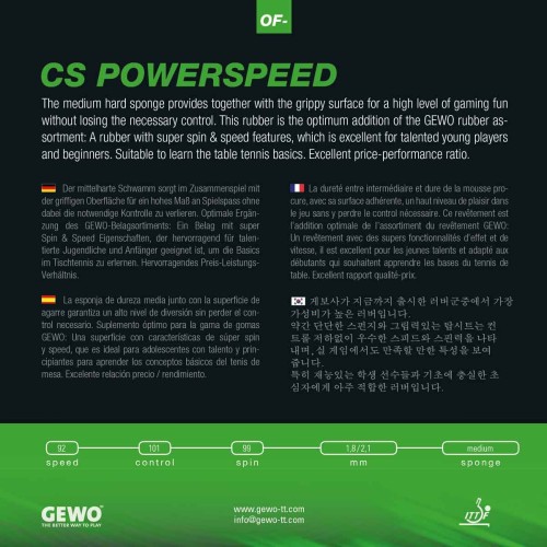 GEWO CS Powerspeed